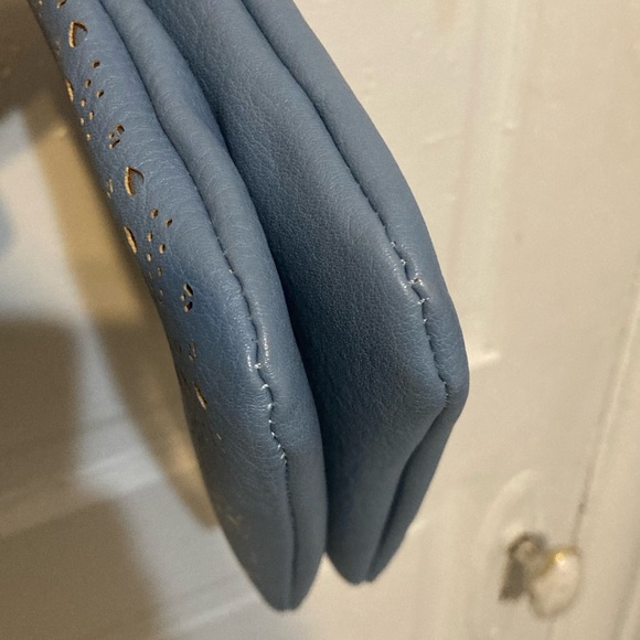 Blue Eyelet Crossbody Bag - Picture 13 of 16